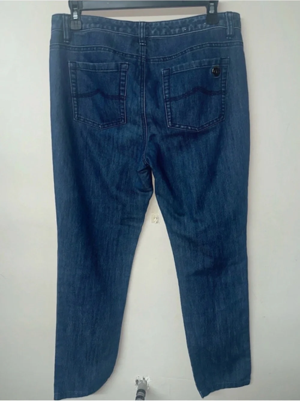 Michael Kors Women's Dark Blue Cropped Jeans